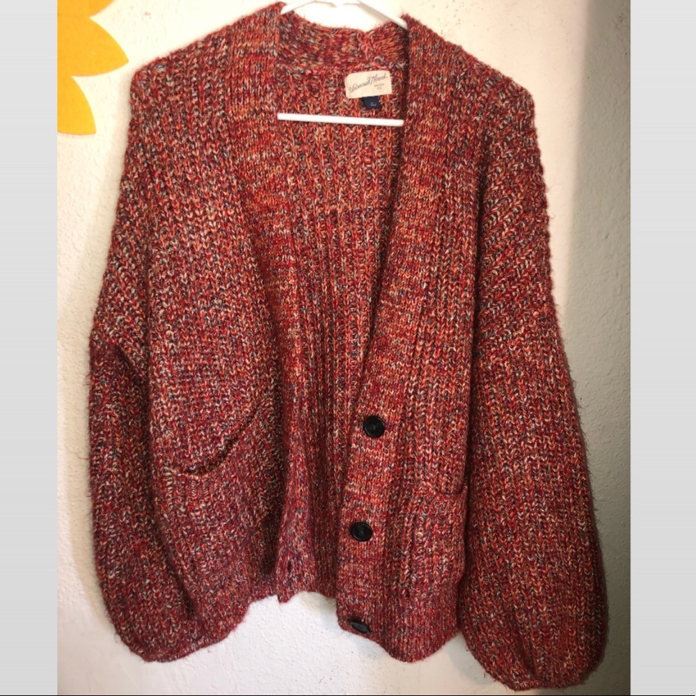 Oversized cardigan sweater